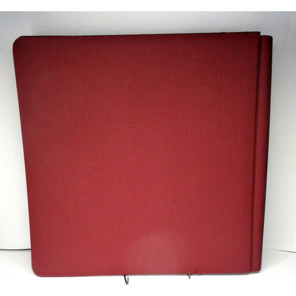 Creative Memories 12x12 Maroon Scrapbook W/ Gold Foil Trim & Pages - Picture 2 of 3